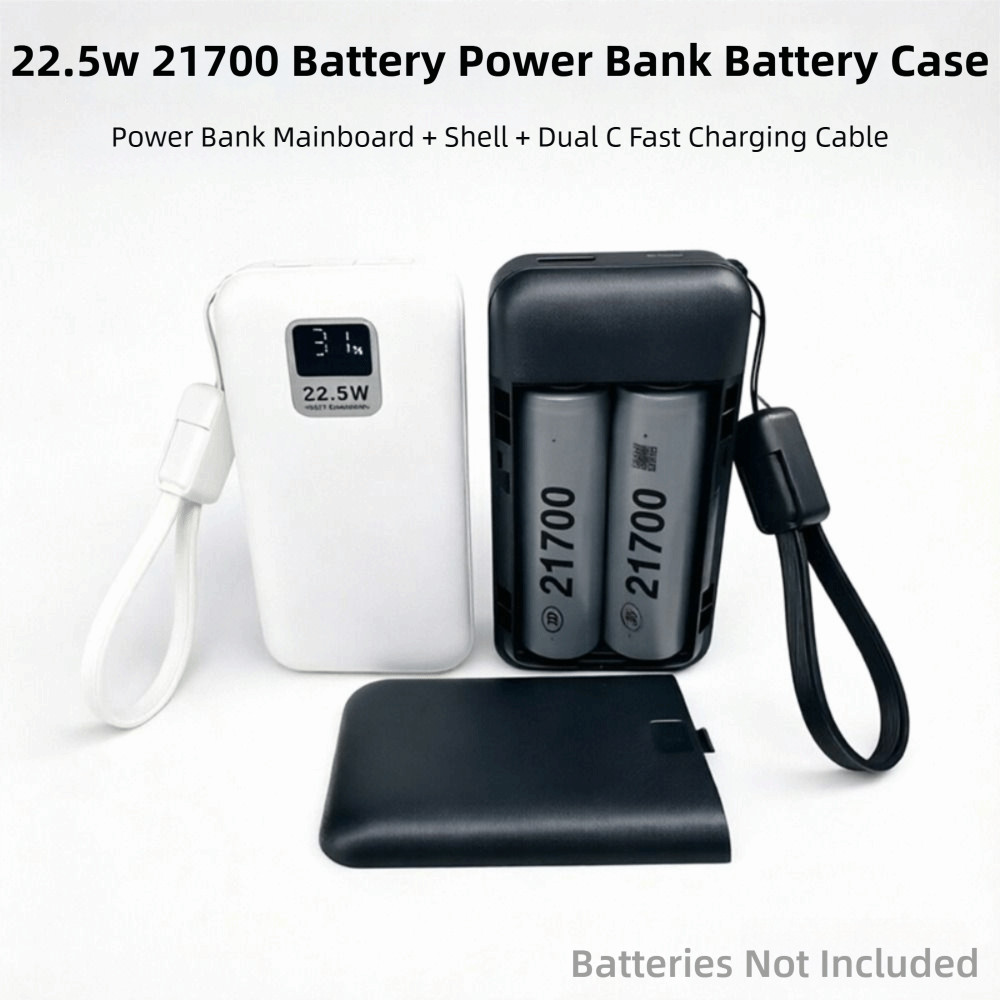 MISUPS Power Bank, Vỏ pin rỗng có thể tháo rời, Chất lượng cao cho 2 chiếc Hộp rỗng 21700 pin (Không bao gồm pin) | BigBuy360 - bigbuy360.vn