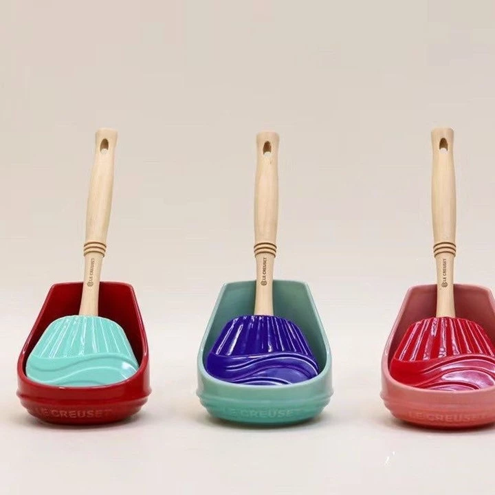 Pháp Cầu Vồng Gốm Nhà Bếp Nắp Nồi Giá Để Đồ Giá Để Đồ Mặt Bàn Thìa Giá Tiện Ích Nắp Nồi Dụng Cụ Tiện Dụng