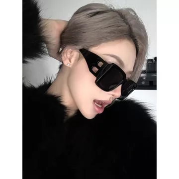kính mát kính nam râm Retro Thời Trang Lớn Vuông Kính Mát Châu Âu Mỹ Kính Mát Nam Độc Đáo Nữ Hot Girls Influencer Kính Mát Hợp Thời Trang