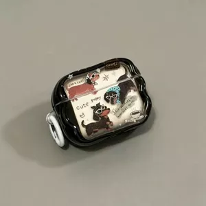 Dachshund Kính Mát Mềm Tai Nghe Cho AirPods Pro 3 AirPods 4 Thế Hệ 3 2nd Gen Pro 2 Chống Rơi