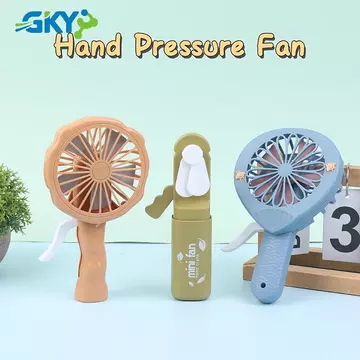 Quạt cầm tay cầm tay GKY Quạt áp lực cầm tay Quạt cầm tay Mini không có pin Hộ gia đình Quạt làm mát dễ thương GKY