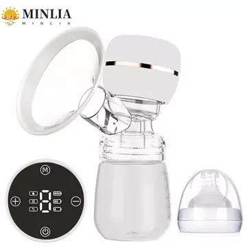 Máy hút sữa MINLIA, Máy hút sữa im lặng bằng điện, Bình sữa mẹ hút cao tích hợp thông minh di động cho con bú