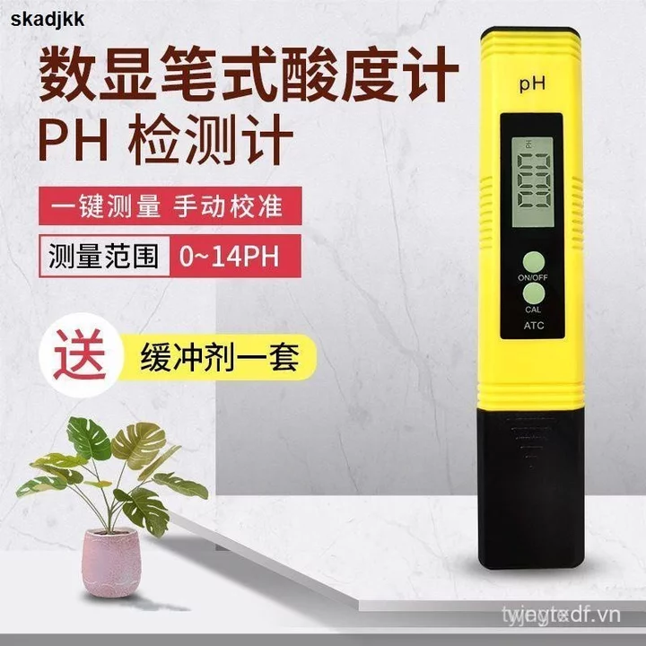 Máy đo PH Medemei: Bút phát hiện giá trị PH có độ chính xác cao, Máy đo độ axit, Máy kiểm tra chất lượng nước bể cá, Bút kiểm tra PH.