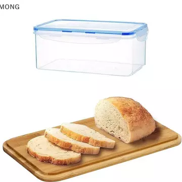 [MONG] Hộp đựng bánh mì bằng nhựa Hộp đựng thực phẩm kín khí Hộp đựng bánh mì Sandwich Hộp đựng bánh mì có nắp Hộp đựng bánh mì Hộp đựng nhà bếp GE