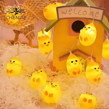 Đèn dây Phục sinh CHENJIE, Đèn LED trắng ấm áp Đèn trứng Phục sinh Đèn cổ tích, Đèn dây trang trí Đèn trang trí Đèn trang trí Trứng nứt Đèn LED Trang trí nhà cửa