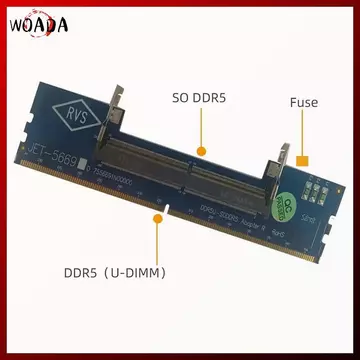 WOADA Laptop DDR5 RAM Sang Máy Tính Để Bàn DDR5 U-DIMM Adapter Bảo Vệ Thẻ Nhớ Chuyển Đổi DDR5 Bộ Nhớ RAM Adapter Thẻ VN