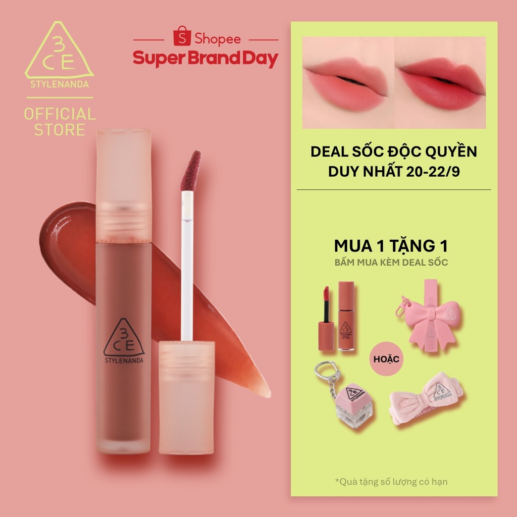 Son Kem Lì 3CE Blur Water Tint Mịn Môi Mờ Ảo, Không Lem, Lâu Trôi, Che Phủ Rãnh Môi, Bền Màu, Nhẹ Môi | BigBuy360 - bigbuy360.vn