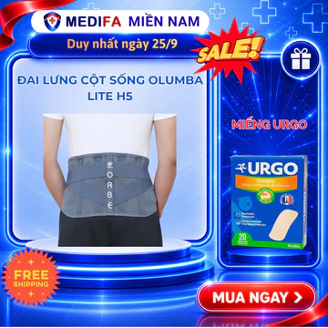 Đai Thắt Lưng Orbe Olumba Lite H5 - Hỗ Trợ Đau Lưng & Cột Sống Cột Sống Thắt Lưng Chính Hãng