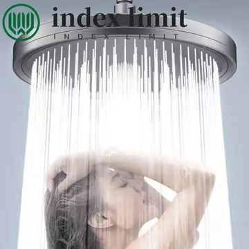 INDEX LIMIT Đầu vòi hoa sen mưa hàng đầu, với bộ lọc 6 chế độ Đầu vòi hoa sen lượng mưa, Phụ kiện vòi hoa sen Lưu lượng lớn Tiết kiệm nước Vòi hoa sen có thể điều chỉnh Phòng tắm
