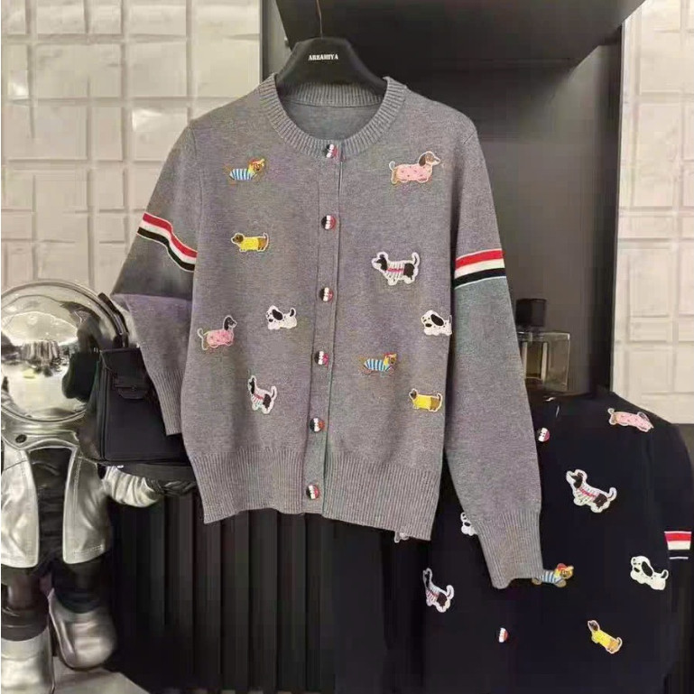 Áo Khoác Len In Động Vật KCloset Áo Cardigan Chất Len Tăm Dày Dặn Dáng Rộng Nam Nữ NA14