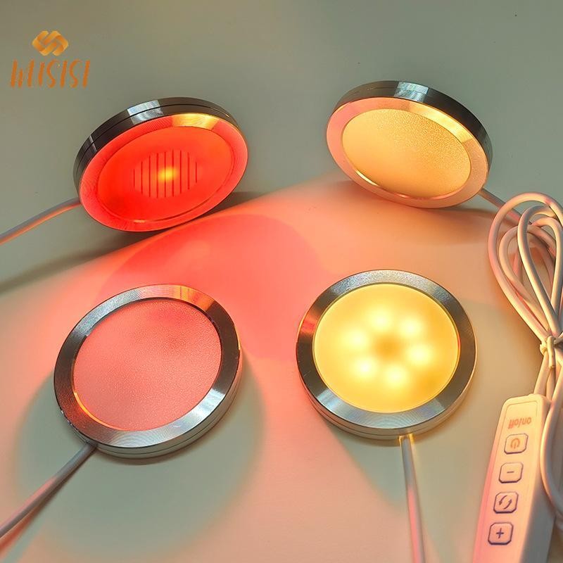[WUSISI] Đèn hợp kim nhôm mỏng Wltra tròn USB 5V Phụ kiện máy in 3D Phụ kiện đèn Led Mô hình DIY Trắng ấm / Đa năng MỚI