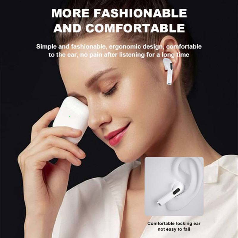 Tai nghe không dây Pro 4 Tai nghe Bluetooth 5.3 Tai nghe Hifi Music Earburd có nút tai usb Headphoens không dây thể thao