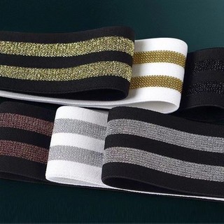 Dây thun cực rộng, fili vàng và bạc 5cm