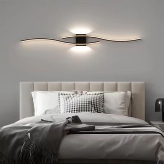 Đèn tường LED hiện đại tối giản, trang trí nội thất đen trắng, phòng khách, chiếu lên xuống, dùng trong nhà cho phòng ngủ