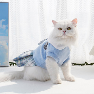 Pet jk Kẻ Sọc Đầm Nhỏ Chó Teddy Chó Mèo Thích Hợp Cho Mùa Thu Đông
