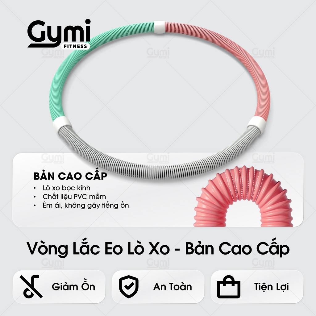 Vòng Lắc Eo Mềm Nâng Cấp Bản Pro - Không Kẹp Da, Lò Xo Liền Mạch, Êm Ái, Siết Eo - Vòng Lắc Eo 02 - VongLacEo02