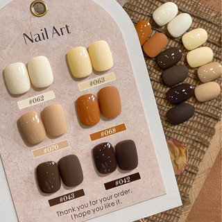 XEIJAYI Gel sơn móng Caramel Latte nâu đỏ nude, hiệu ứng thu đông, quang trị liệu, nghệ thuật móng cho tiệm