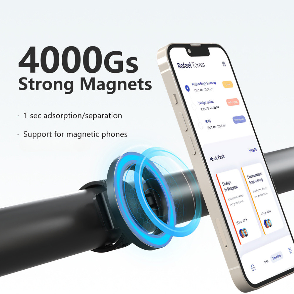 Giá đỡ điện thoại từ tính INOVAGEN có dây đeo linh hoạt bằng silicon, nam châm mạnh mẽ cho xe Golf Pram sử dụng phổ biến