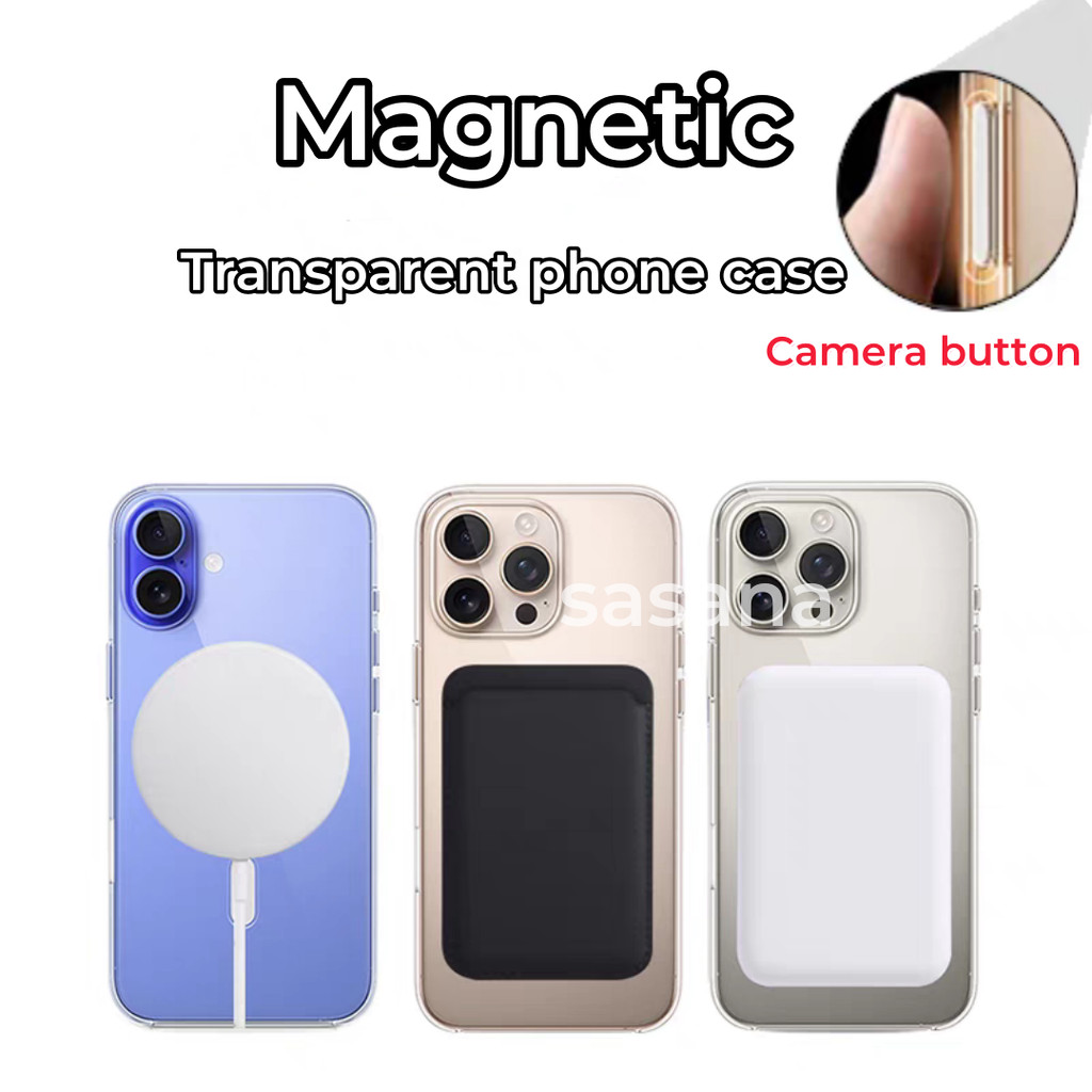 [Chất lượng hàng đầu chính thức 1: 1] Silicon lỏng từ tính cho iphone 16 / 15 / Pro / Pro Max / Plus / ốp điện thoại Có hoạt hình