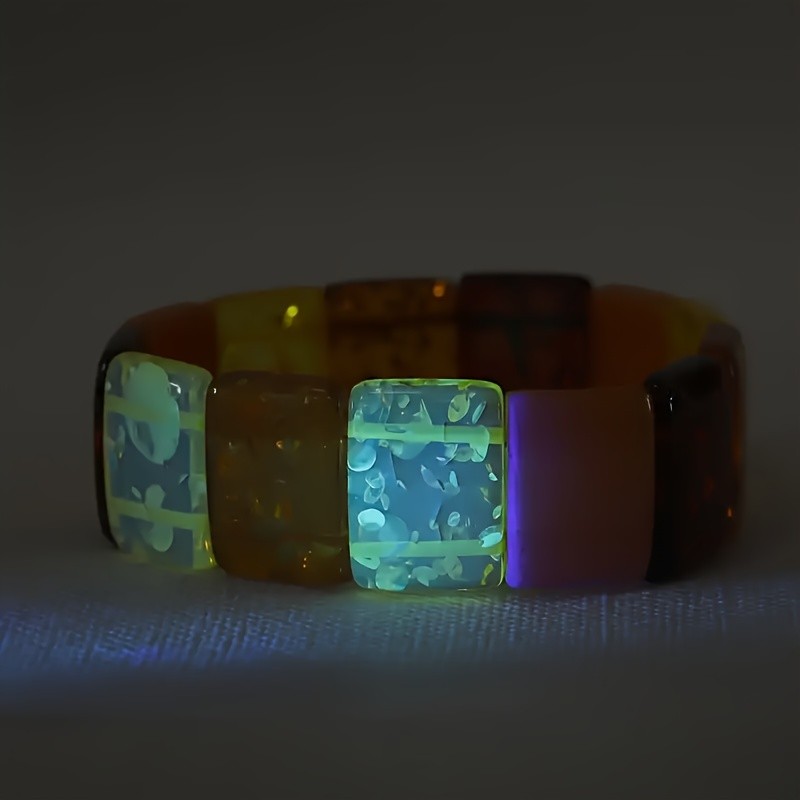 Vòng tay hổ phách sáp ong phong cách bohemian tự nhiên, trang sức unisex, món quà hoàn hảo