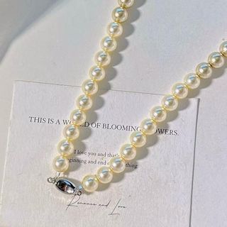 [N1136] Vòng Cổ, Dây Chuyền Mix Ngọc Nhân Tạo Màu Da Kem Xanh Lá Thanh Lịch Hạt 10li 45cm - DAISYN