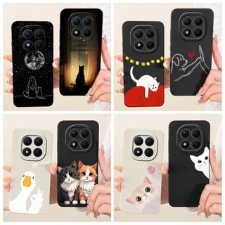 Vỏ Bảo Vệ Camera Cho Xiaomi Poco M8 5G / Poco M8 Pro 5G Vỏ Sáng Tạo Mèo Thỏ Silicon Mềm TPU Matte Vỏ Điện Thoại