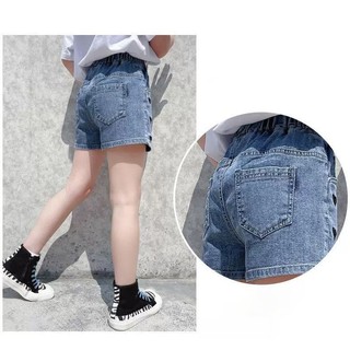 QuầN Short Jean CạP Cao RộNg MớI Cho Bé GáI ThêU HìNh TráI Tim Dễ PhốI QuầN Short Jean Nữ