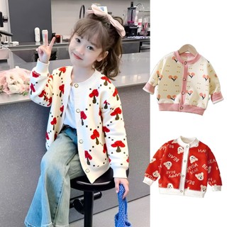 ÁO KhoáC Cardigan MớI Cho Bé GáI, Phong CáCh HàN QuốC, MềM MạI, ThoảI áO áO KhoáT Cho Bé GáI