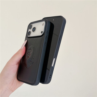 Vỏ điện thoại doanh nhân cao cấp hình khỉ dập nổi 3D cho iPhone 17 16 15 13 14 Pro Max Vỏ chống sốc