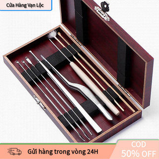 【vạn】Bộ Ngoáy Tai Đa Năng 8 Món Chuyên Nghiệp, Dụng Cụ Lấy Ráy Tai Cho Người Lớn Và Trẻ Em, Hộp Gọn Gàng Tiện Mang Theo