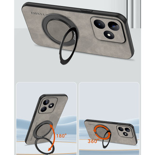 Realme c53 Ấn Độ Realme narzo n53 realmenarzon53 RMX3761 RMX3760 RMX3762 Vỏ kim loại xoay giá đỡ từ tính bảo vệ ống kính, vỏ chống sốc