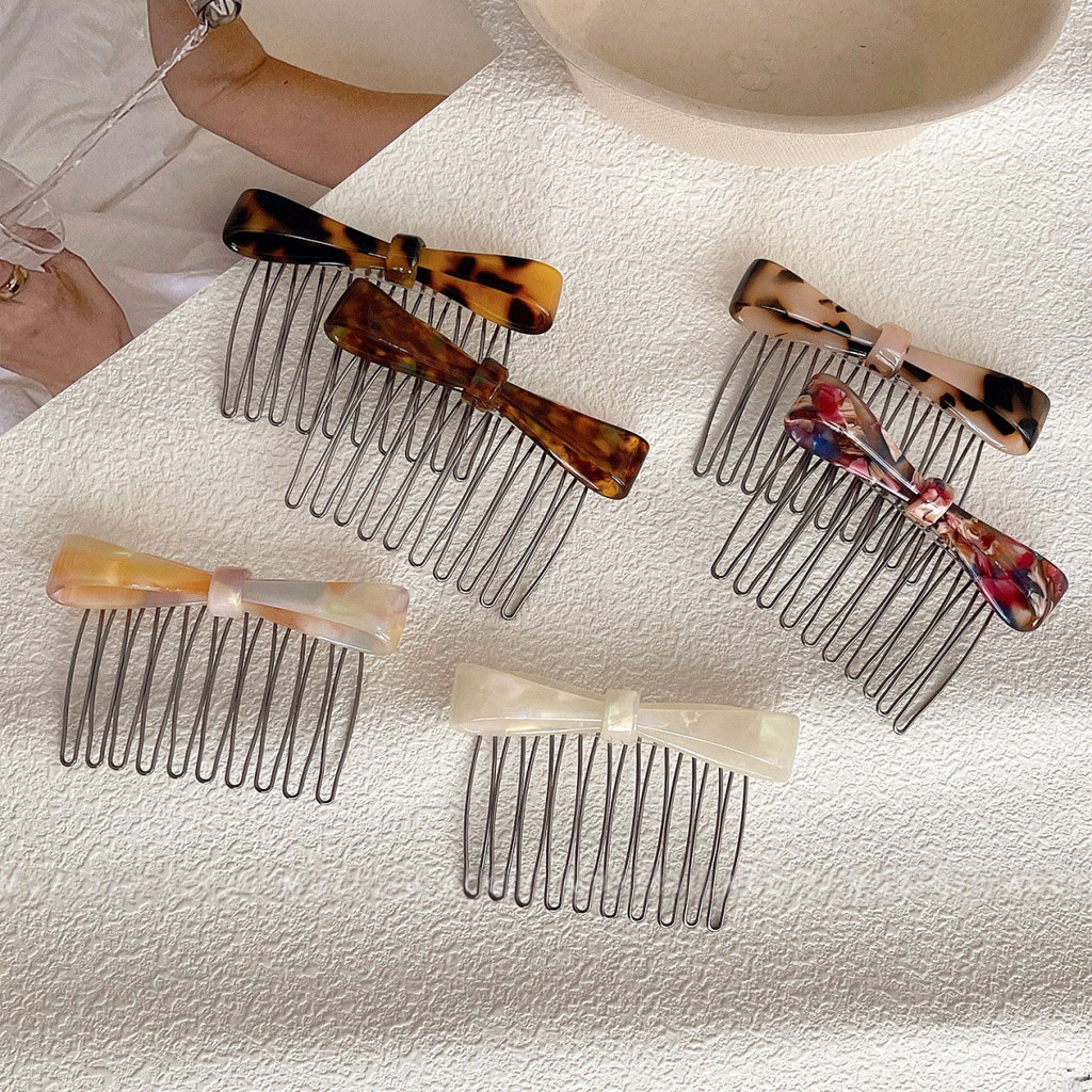 Kẹp tóc nữ Acetate nơ hợp thời trang