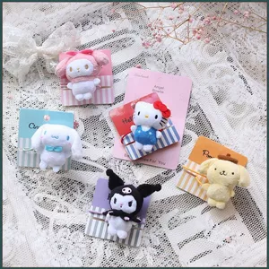 YT4 hello kitty Melody Cinnamoroll Kuromi phim hoạt hình dây buộc tóc Scrunchies Dây buộc tóc cô gái mũ nhỏ dễ thương