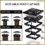 Hàng rào ngoài trời Post Cap Light Ánh sáng trắng ấm và trắng mát Đèn cột biệt thự chống nước Đèn trụ LED năng lượng mặt trời