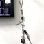 Charm điện thoại phong cách Gothic với trái tim, con quạ và mặt dây chuyền quan tài - Phụ kiện trang trí thủ công độc đáo