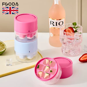 Sáng Tạo Trái Cây Khay Đá Silicon Cấp Thực Phẩm Có Nắp Kín Tủ Lạnh Frozen Ice Cube Tiện Dụng Dụng Cụ MMEX