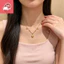 Ngôi sao bát giác mới thiết kế cao cấp và thích hợp dành cho nữ, vòng cổ có thể điều chỉnh ngọt ngào và nữ tính