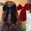 Kudosation Thanh Lịch Nhung Nơ Tóc Ruy Băng Nơ Đuôi Ngựa Barrette Kẹp Tóc Nữ Cô Gái Tiệc Cưới Phụ Kiện Tóc Đẹp