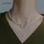 AqToCna Thanh Lịch Sáng Bóng Zircon Bướm Ngọc Trai Mặt Dây Chuyền Choker Nelace Cho Bé Gái Nữ Nữ Có Thể Điều Chỉnh Mới Trang Sức Thời Trang AqToCna