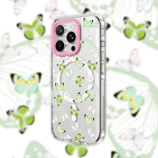 Xanh Trắng Bướm Trong Suốt Đen HỒNG CAMERA RING PHIÊN BẢN Tác Động Hút Từ Tính Trong Suốt Cho IPhone 17 / 16 / 15 / 14 / 13 Pro Max Air Với Bao Bì Cao Cấp