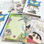 Sổ tay ba tầng hoạt hình dễ thương Crayon - Trang đầy màu dành cho học sinh