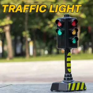 Đèn giao thông cho trẻ em Hiệu ứng âm thanh Nhấp nháy Đèn giao thông giáo dục thực tế Trang trí bàn cho trẻ em Bé trai Bé gái sonlekvn