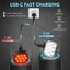 BUCKLOS 10 Đèn LED Xe Đạp Chống Nước Xe Đạp Leo Núi Đèn Trước Sạc USB 9 Chế Độ MTB Đèn Sau Phụ Kiện Đi Xe Đạp
