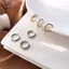 3 Vòng Đeo Tai Zircon Thời Trang Không Xuyên Tai Kẹp Tai Bông Tai Không Gọn Giả Cho Nữ Trang Sức Quà Tặng [Mina]