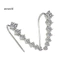Một thế giới| Phụ Nữ Thời Trang Dòng Kim Cương Giả Zircon Bông Tai Tai Móc Tai Kẹp Trang Sức