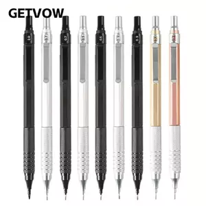 Bộ bút chì cơ GETVOW, Bộ bút chì tự động trọng lực thấp 0,5mm 0,7mm, Đồ dùng học tập chất lượng cao HB Full Metal dành cho sinh viên Công cụ viết văn phòng Sử dụng văn phòng
