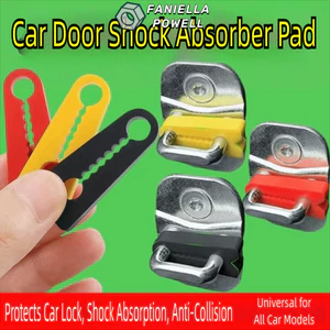 FANIELLAPOWELL 4 Bộ đệm giảm âm thanh khóa cửa ô tô, Bộ đệm giảm xóc cách âm bảo vệ khóa cửa ô tô, Bộ đệm khóa cửa giảm chấn bằng silicon để đóng yên tĩnh hơn