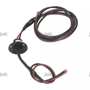Bộ thu vòng dẫn điện JUIC, Vòng trượt điện 250RPM 20A, Bàn xoay vòng trượt viên nang 2 đường bền bỉ