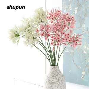 SHUPUN Hoa Sen Giả, Nhánh Dài Hoa Agapanthus Giả Nhánh, Nhựa 75cm Hoa Nhân Tạo Đạo Cụ Ảnh