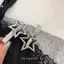 KUZHEN 2 Chiếc Rỗng Kim Loại Ngôi Sao Pentagram Tóc Cho Nữ Vintage Punk Ngọt Ngào Mát Thẩm Mỹ Kẹp Tóc Phụ Kiện Tóc HOT